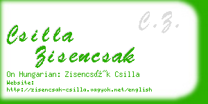 csilla zisencsak business card